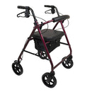 ProBasics Deluxe Aluminum Rollator with 8-inch wheels for smooth indoor and outdoor walking support, Moovkart 