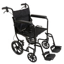 ProBasics aluminum transport chair with 12-inch wheels for smooth patient transport, Moovkart 