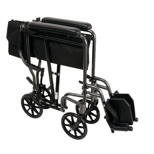 ProBasics Steel Transport Chair, Foldable, 300 lbs Capacity