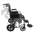 ProBasics Bariatric Steel Transport Chair foldable with padded armrests and footrests. Moovkart