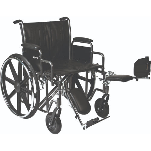 ProBasics Heavy Duty K7 Wheelchair with 28 inch seat and 600 lbs bariatric weight capacity. Moovkart