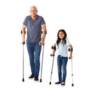 Medline Guardian Adjustable Forearm Crutches, Child Size, 1 Pair