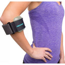 Aircast Armband for Elbow Support with Inelastic Band and Targeted Forearm Compression, Fits 8 to 14 Inches, Black