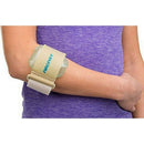 Aircast Armband with Inelastic Band and Foam Padding for Tennis Elbow Relief, Fits 8 to 14 Inch Arm, Beige