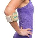 Aircast Armband with Inelastic Band and Foam Padding for Tennis Elbow Relief, Fits 8 to 14 Inch Arm, Beige