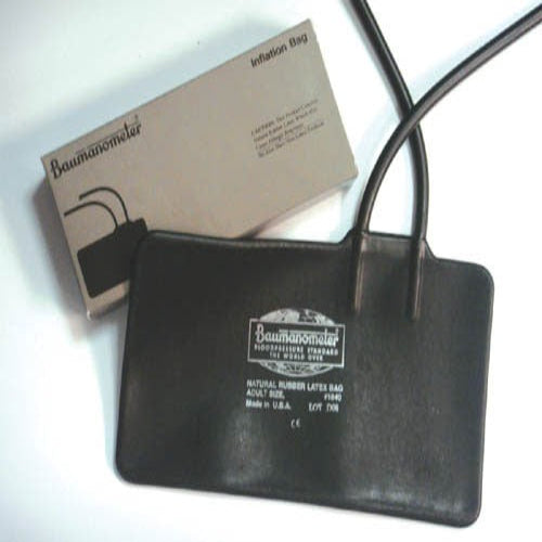 W A Baum Inflation Bag for Adult BP Cuff – Durable, leak-free, seamless latex construction. Moovkart