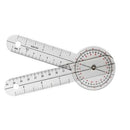 Baseline Goniometer, 6 Inch Plastic Angle Ruler, 360 Degrees ROM Measurement with Dual Inch/CM Scale