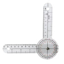Baseline Goniometer, 6 Inch Plastic Angle Ruler, 360 Degrees ROM Measurement with Dual Inch/CM Scale