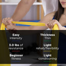 Thera-Band Latex Exercise Bands, Professional Resistance Band Roll for Rehab and Strength Training, 50 Yards, Yellow