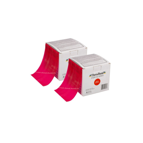 Thera-Band Latex Exercise Bands, 50 Yards, Red