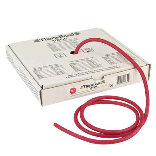 TheraBand Resistive Exercise Tubing- 25 Feet , Red