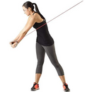 Thera-Band Resistive Exercise Tubing, Red, 25 Feet for Strength Training and Physical Therapy