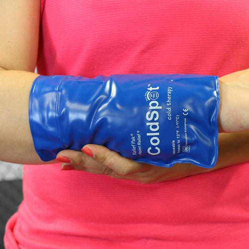 Relief Pak Blue Vinyl Reusable Heavy Duty Cold Pack, Quarter