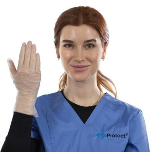 Synthetic Care Vinyl Exam Gloves Powder Free, Case of 10 Boxes