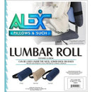Alex Orthopedic 5 inch x 11 inch navy lumbar roll designed for lower back pressure relief and support. Moovkart