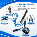 RangeMaster Blue Ranger Shoulder Pulley, Over-Door Rehab System for Arm Mobility & Recovery