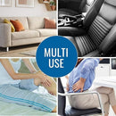 Alex Orthopedic Half Lumbar Roll for Targeted Lower Back Relief with Positioning Strap and Removable Washable Fabric Cover, Navy