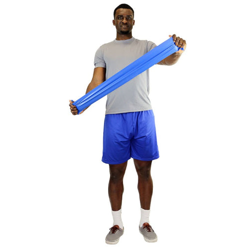 Cando Exercise Band Pre-Cut Blue- Heavy 4'