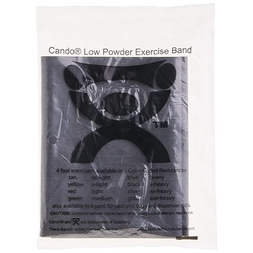 Cando Exercise Band Pre Cut Black X-Heavy 4 inch