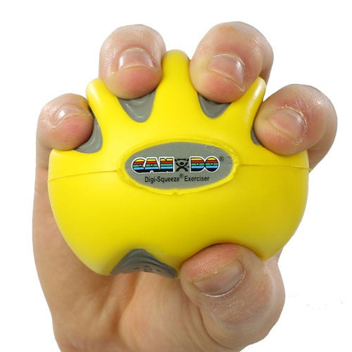 CanDo Digi-Squeeze Hand Exercise, Yellow, Medium, X-Large