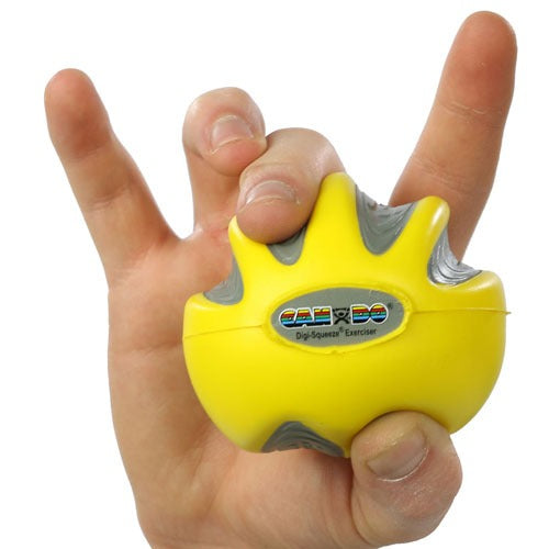 CanDo Digi-Squeeze Hand Exercise, Yellow, Medium, X-Large