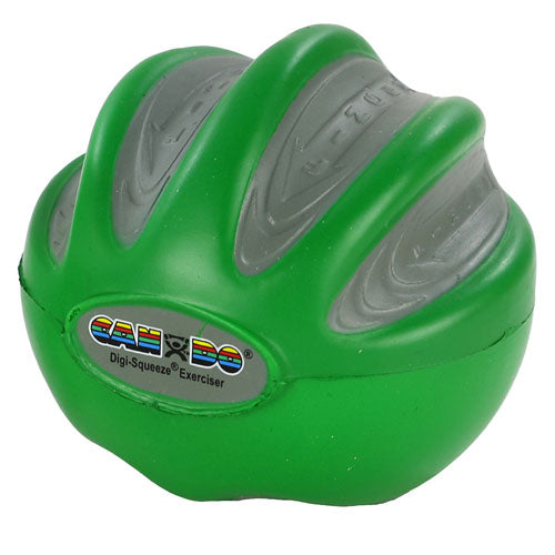 CanDo Digi-Squeeze Hand Exerciser Medium foam therapy ball for grip and flexibility, Moovkart