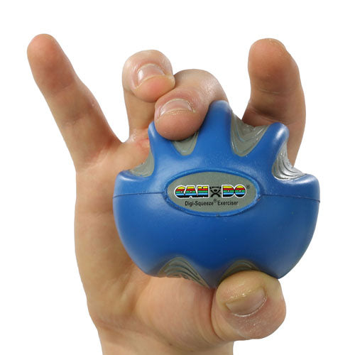 CanDo Digi-Squeeze Hand Exerciser, Foam Therapy Ball for Finger Strength and Rehab, Medium
