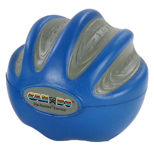 CanDo Digi-Squeeze Hand Exerciser, Foam Therapy Ball for Finger Strength and Rehab, Medium
