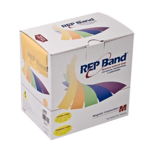 Magister Rep Bands, 50-Yards Latex-Free Resistive Bands for Rehabilitation and Strength Training