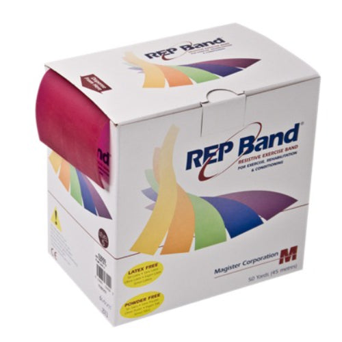 Magister Rep Bands, 50-Yards Latex-Free Resistive Bands for Rehabilitation and Strength Training