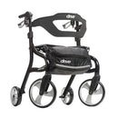 Drive Medical Nitro Sprint Rollator Tall Black with ergonomic design, large wheels, and advanced mobility features. Moovkart