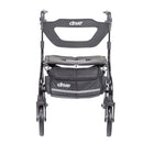 Drive Medical Nitro Sprint Rollator Tall, Slow-Down Brake, 10 Inch Wheels and 350 lbs Capacity, Black
