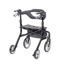 Drive Medical Nitro Sprint Rollator Tall, Slow-Down Brake, 10 Inch Wheels and 350 lbs Capacity, Black