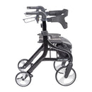 Drive Medical Nitro Sprint Rollator Tall, Slow-Down Brake, 10 Inch Wheels and 350 lbs Capacity, Black