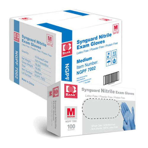 Nitrile Exam Gloves 10 boxes/case Medium