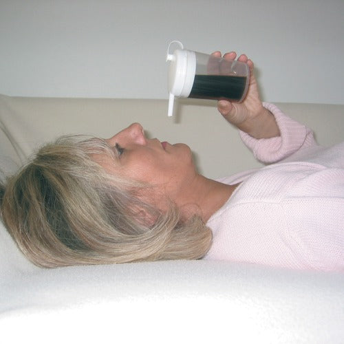 SP Ableware Spill Proof Novo Cup 8.5 Ounces, spill-proof cup with one-way valve and straws included. Moovkart