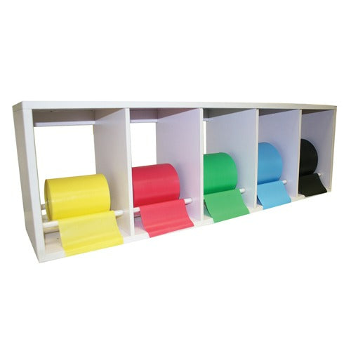 CanDo Exercise Band Storage and Dispensing Rack, durable band organizer, exercise band holder, fitness accessory storage, band dispenser, Moovkart