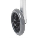 Drive Medical Two Button Steel Folding Walker with 5 Inches Wheels, Case of 4