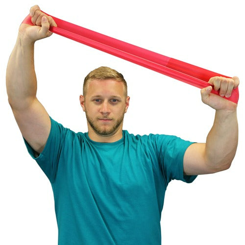 Cando Exercise Tubing - Red, Light Resistance, 100-foot Roll