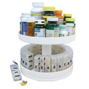 Daily pill holder with four compartments for timed medication dosing, Moovkart
