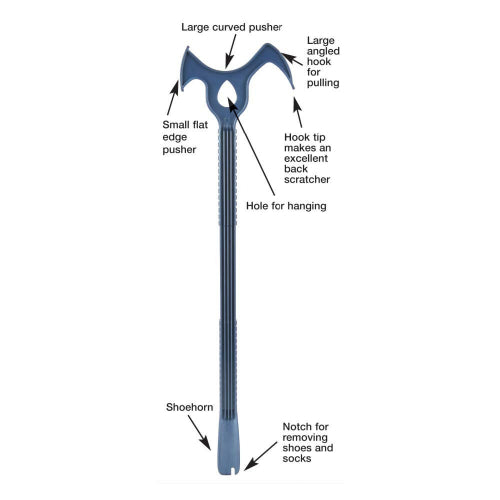 Ableware Combination Dressing Stick and Shoe Horn, 24 Inches