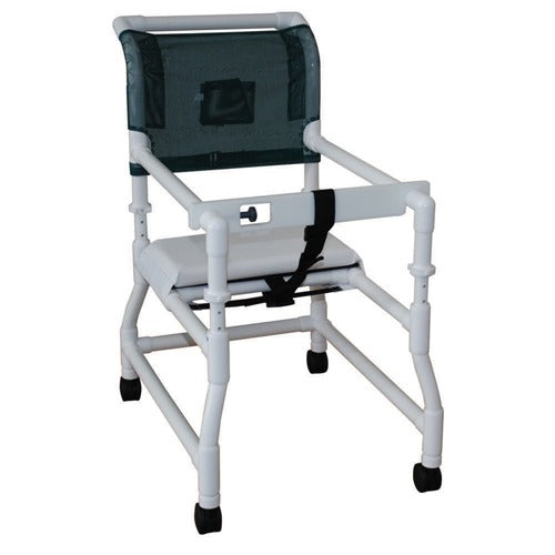 MJM International PVC Walker with Height-Adjustable Arms & Seat, Standard, mobility aid with ergonomic support and non-slip grips. Moovkart