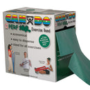 100-yard roll of CanDo latex-free exercise band with perforated 5-foot segments for rehab exercises, Moovkart