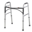 Drive Medical Extra Wide Adult Bariatric Folding Walker with Double Button Release