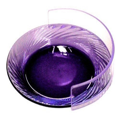 Clear Plate Guard by Kinsman Enterprises securely fitted on standard dinner plate. Moovkart
