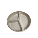Maddak Partitioned Scoop Dish with Lid, Sandstone, Non-Slip Adaptive Dining Plate