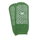 Medline green hospital socks with non-skid sole for fall prevention, Moovkart