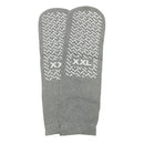 Medline gray non-slip hospital socks with tread grip for safe mobility during recovery, Moovkart