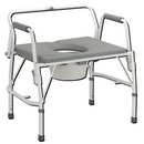 Drive Medical Deluxe Bariatric Drop Arm Commode Chair with a heavy-duty steel frame and 1000 lbs capacity. Moovkart