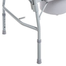 Drive Medical Deluxe Bariatric Commode Chair with removable pail and snap-on seat for hygiene. Moovkart